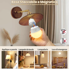Carica l'immagine nel visualizzatore di Gallery, Lampadina LED E27, Lampadina Ricaricabile USB Con Telecomando Timer, Lampadine LED a Batteria con Dimmerabile a 3 Colori