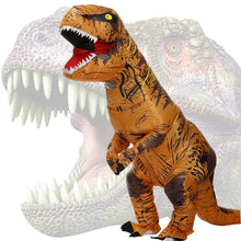 Carica l'immagine nel visualizzatore di Gallery, JASHKE Costume Dinosauro Gonfiabile Tuta T-rex Gonfiabile Costumi Trex Gonfiabili Travestimento Dnosauro per Adulti