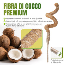Carica l'immagine nel visualizzatore di Gallery, Mcbazel 2 Pezzi di Tubi in Muschio di Cocco Flessibili da 70 cm per Piante Rampicanti con Legacci, Tuteur Ideale per Mon