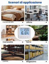 Carica l'immagine nel visualizzatore di Gallery, Igrometro Termometro Digitale, Termometro Ambiente con Livello di Comfort, Monitor di Temperatura e umidità, Termometro 
