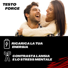 Carica l'immagine nel visualizzatore di Gallery, TESTO FORCE | 90 Compresse | Azione Rapida e Potente | Aumento Massa Muscolare Uomo, Alto Dosaggio di Tribulus Terrestri