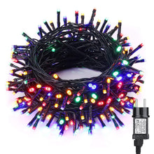 Carica l'immagine nel visualizzatore di Gallery, PhilzOps Albero di Natale Catene Luminose 10M 100 LED, Decorazione Esterno e Interno 8 Modalità IP44 Impermeabile Stringa Luci per Festive Festa (Colorate)