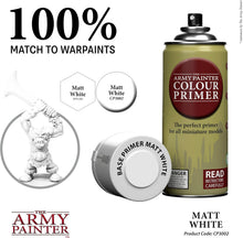 Carica l'immagine nel visualizzatore di Gallery, The Army Painter, Colour Primer Matt White, 400 ml spray acrilico