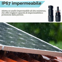Carica l'immagine nel visualizzatore di Gallery, 4mm² 5M Cavo Solare di Colore,Connettore Solare,Fotovoltaico Cavo,Cavo Solare per PV Base Solare,Cavo di Prolunga a Due 