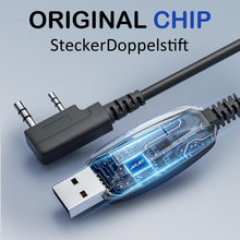 Carica l&#39;immagine nel visualizzatore di Gallery, JUCJET Walkie Talkie Cavo di programmazione USB a 2 pin, compatibile con radio Baofeng serie JUCJET UV-5R UV-5RE BF-88E BF-888S Sistema informatico compatibile WinXP / Win7 / Win8 / Win10 (1 pezzo)