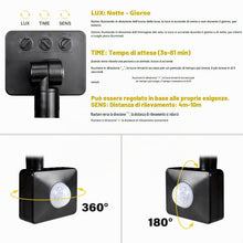 Carica l'immagine nel visualizzatore di Gallery, SKYWORLD 2 x Faretto con Sensore di Movimento, 10W 1000LM Fari Led Esterni