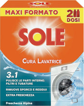 Carica l'immagine nel visualizzatore di Gallery, Sole Cura Lavatrice Freschezza Alpina, Confezione da 2 Cura Lavatrice da 250 ml