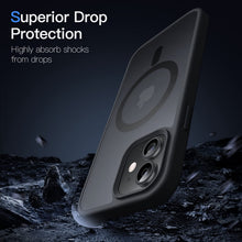 Carica l'immagine nel visualizzatore di Gallery, JETech Cover Magnetica Opaca per iPhone 12/12 Pro, Nero
