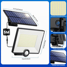 Carica l'immagine nel visualizzatore di Gallery, Pxwaxpy 1 Pezzi-Luce Solare LED Esterno [204LED] Lampada Solare da Esterno con Sensore di Movimento, IP65 Impermeabile F