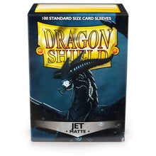 Carica l&#39;immagine nel visualizzatore di Gallery, Arcane Tinmen ART11024 Sleeves: Dragon Shield Matte Jet (100) Standard Size 100pk-Jet, Black