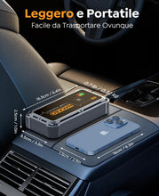 Carica l'immagine nel visualizzatore di Gallery, Avviatore Batteria Auto 5000A, Avviatore di Emergenza per Auto/Moto (Fino a 9.0L Gas/8.5L Diesel) 12V Booster Avviamento con Torcia a LED, Ricarica Rapida, Cavi Avviamento, Compatto (5000A)