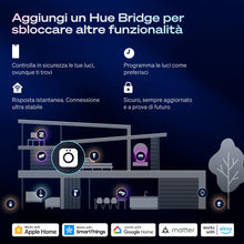 Carica l'immagine nel visualizzatore di Gallery, Philips Hue Smart B39, Lampadina LED smart E14 a candela, Confezione da 2