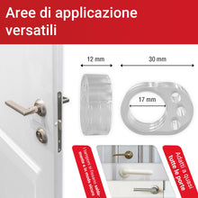 Carica l'immagine nel visualizzatore di Gallery, LouMaxx Fermaporta Maniglia - Set da 6 Paracolpi Maniglia Porta Trasparenti - Fermaporte per Maniglie, Gommini Proteggi 