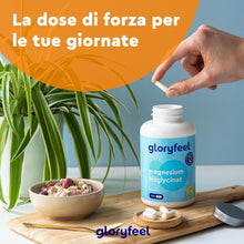 Carica l&#39;immagine nel visualizzatore di Gallery, Magnesio Bisglicinato, 400mg Magnesio Elementare per Dose Giornaliera, Scorta 2 Mesi, Alto Dosaggio, Magnesio Chelato Digeribile ad Alta Biodisponibilità, 100% Vegan