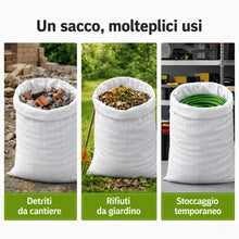 Carica l'immagine nel visualizzatore di Gallery, Sacchi per Macerie 130 x 80 cm, 10 Sacchi in PP Rinforzato con Fascette