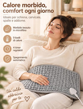 Carica l'immagine nel visualizzatore di Gallery, UOHHBOE Termoforo Elettrico 75W 60x30cm per Schiena e Cervicale