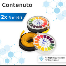 Carica l'immagine nel visualizzatore di Gallery, ECENCE 2 pz. strisce di misurazione del pH, intervallo di misurazione 0-14