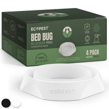 Carica l'immagine nel visualizzatore di Gallery, Trappole per Cimici dei Letti – Confezione da 4 | Bed Bug Blocker (Pro) Intercettori Trappole (Bianca) | Monitor, Rileva