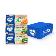 Carica l'immagine nel visualizzatore di Gallery, Mellin Omogeneizzati, Mix Gusti di Verdure, 100% Naturale, 12 x 80g x 2 (24 pieces)