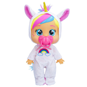 Cry Babies Loving Care Fantasy Dreamy | Bambola interattiva che piange lacrime vere, con pigiama intercambiabili - Bambola giocattolo funzionale per bambini dai 18 mesi in su