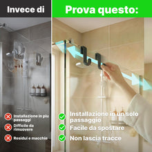 Carica l'immagine nel visualizzatore di Gallery, Minismus Ganci Appendi Accappatoio, Silicone, Senza Forare, Nero Set da 2