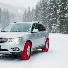 Carica l'immagine nel visualizzatore di Gallery, Calze da Neve Auto M Omologate – Coppia Antisdrucciolo per Pneumatici | Montaggio Rapido, Tessuto Ultra-Resistente, Alte