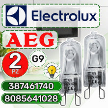 Carica l'immagine nel visualizzatore di Gallery, 2 Pezzi Lampadina Alogena G9 da Forno 40W 230V 300°С 3874617404 per Aeg