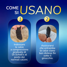 Carica l'immagine nel visualizzatore di Gallery, Dr. Scholl’s Flight Socks Calze a compressione graduata per viaggi in aereo