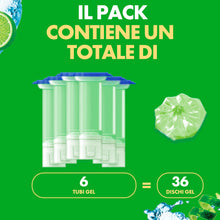 Carica l'immagine nel visualizzatore di Gallery, Duck Fresh Discs, Gel Igienizzanti WC, Lime, 6 Ricariche, 36 Dischi
