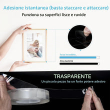 Carica l'immagine nel visualizzatore di Gallery, Art3d Nastro Biadesivo Resistente Trasparente
