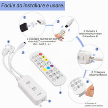 Carica l'immagine nel visualizzatore di Gallery, Sunity Controllo LED Bluetooth, 12V, 2 connettori