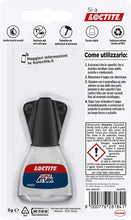 Carica l&#39;immagine nel visualizzatore di Gallery, Loctite Super Attak Brush, Colla Liquida Trasparente con pennello, Super colla per applicazioni precise, Colla per legno, gomma, metallo, ceramica, legno, cuoio e pelle, 1x5g