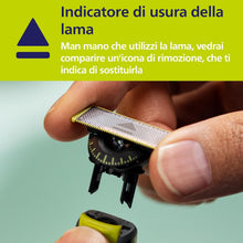 Carica l'immagine nel visualizzatore di Gallery, Philips OneBlade Original 360 lame, compatibili con tutti i modelli OneBlade e Pro, 5 pezzi (modello QP450/50)