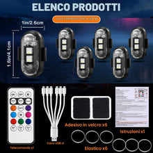 Carica l'immagine nel visualizzatore di Gallery, Pavlleen 6 Pezzi Luci Stroboscopiche Drone LED, luci anticollisione