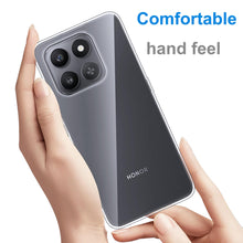 Carica l'immagine nel visualizzatore di Gallery, CAUHENYEE Trasparente Cover per Honor 400 Smart 5G / 4G Custodia, con 1 Pezzi Schermo in Vetro Temperato, Cover Sottile 