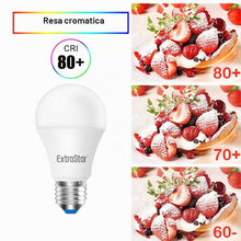 Carica l'immagine nel visualizzatore di Gallery, EXTRASTAR Lampadina LED E27, 10W (equivalenti a 80W), 3000K 800 lumen, luce bianca calda - Pacco da 6