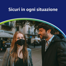 Carica l'immagine nel visualizzatore di Gallery, Polonord Adeste 50 Mascherine FFP2 nere NR D | Buste singole sigillate