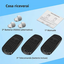 Carica l'immagine nel visualizzatore di Gallery, 3PCS 433,92 MHz Telecomando Cancello per Top432EE, Telecomando 2 Canali Compatibile con Top432EE/EV/NA