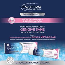 Carica l'immagine nel visualizzatore di Gallery, Emoform Dentifricio Gengive Sane 100ml - con Sali di Sodio ed Esetidina - Riduce il Sanguinamento Gengivale in oltre il 