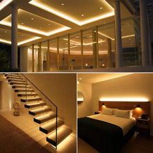 Carica l'immagine nel visualizzatore di Gallery, Striscia LED WIFI COB da 5 m, luce bianca calda, 24 V, 3000 K, COB LED, luce bianca calda, dimmerabile, ad alta luminosi
