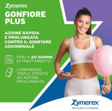 Carica l'immagine nel visualizzatore di Gallery, Zymerex GONFIORE PLUS 20 Compresse | Integratore alimentare | Probiotici e prebiotici | Gonfiore addominale | Equilibrio flora intestinale | Senza glutine e lattosio