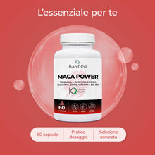 Carica l'immagine nel visualizzatore di Gallery, Bandini® MACA POWER Peruviana, 60 Capsule, Complesso ad Alto Dosaggio