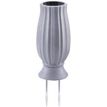 Carica l'immagine nel visualizzatore di Gallery, Bocola Vaso per cimitero per decorazioni tombali con punte in metallo, supporto per fiori artificiali, fiori finti per e