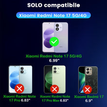 Carica l'immagine nel visualizzatore di Gallery, Yohii Cover per Xiaomi Redmi Note 17 5G / 4G con 2 Pezzi Vetro Temperato, [Protezione Fotocamera] Custodia Protezione Mi