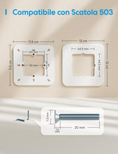 Carica l'immagine nel visualizzatore di Gallery, Meross Placche a Parete per Scatola 503, Placche per Interruttori Compatibile con Meross Termostato WiFi, Copri Cassetta