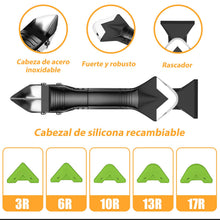 Carica l'immagine nel visualizzatore di Gallery, FOLAI Strumento applicatore in silicone, Kit di sigillatura 3 in 1 Strumento per la rimozione del sigillante Raschietto 