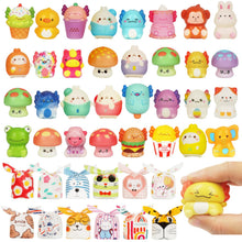 Carica l'immagine nel visualizzatore di Gallery, Gudotra 64 Pezzi Regalini Compleanno Bambini 32 Squishy Gadget Compleanno con 32 Sacchetti Regalo Bambini Gadget Antistr