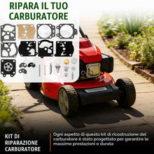Carica l'immagine nel visualizzatore di Gallery, 2 Pezzi Kit Riparazione Carburatore con Membrane e Guarnizioni per Serie WA WT WY WZ, Compatibile con K10-WAT 95-526, Ri