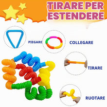 Carica l'immagine nel visualizzatore di Gallery, Mini Pop Tubes, Giocattoli Sensoriali Colorati con Tubo Estensibile, 8 pezzi Adatto a bambini, ragazzi e adulti per alle