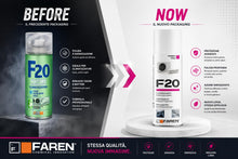 Carica l'immagine nel visualizzatore di Gallery, Faren F20, Igienizzante Spray per Climatizzatori di Casa e Auto, gradevolmente profumato a base alcolica, 400ml (1)